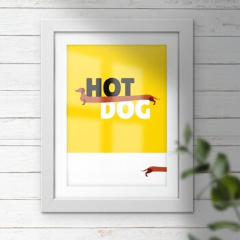 Impression de hot-dog teckel 3