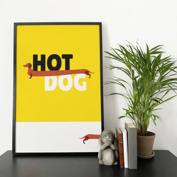 Impression de hot-dog teckel 8