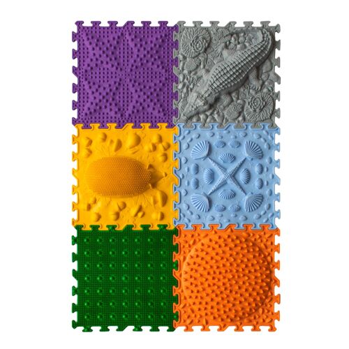 Orthopedic puzzle floor mat - set "Young Explorer"