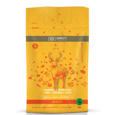 SARISTI Digest Organic Herbal Tea Blend, Doypack , 40 g Loose Leaf