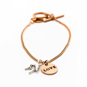 Bracelet Amour Inconditionnel - Or Rose 1