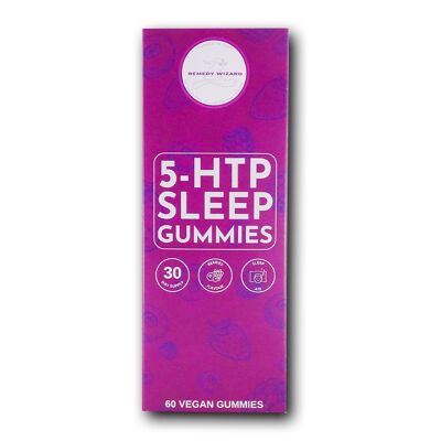 5-HTP Sleep Vegan Gummies - Mixed Berry Flavoured - One month Supply