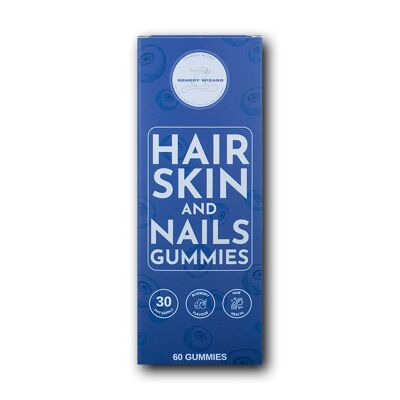 Hair, Skin and Nail Gummies - Blueberry Flavoured - One month Supply