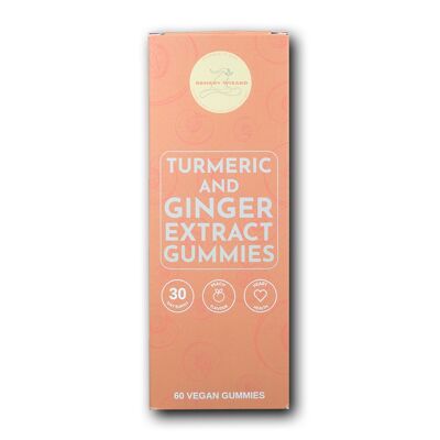 Vegan Turmeric and Ginger Gummie - Peach Flavoured - One Month Supply