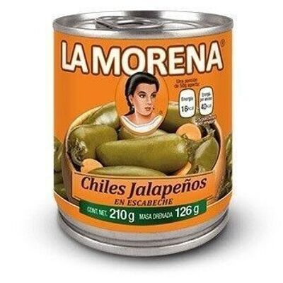 Eingelegte Jalapeño-Paprikaschoten in Dosen - La Morena - 200 gr
