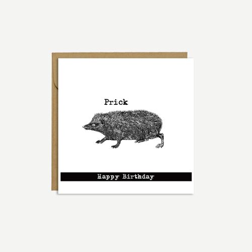 HEDGEHOG 'Prick' - Birthday Card