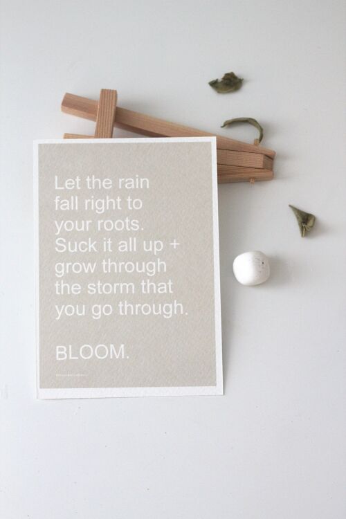 BLOOM Affirmation Card// Words Of Encouragement