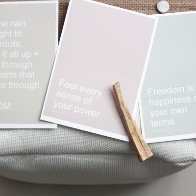 AFFIRMATION CARDS - Set of 3 // Inspirational Self-Care