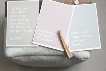 CARTES D'AFFIRMATION - Ensemble de 3 // Soins personnels inspirants 1