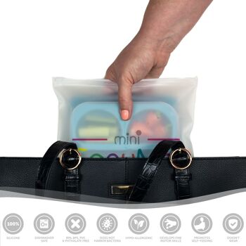 EasyMat Mini plaque à ventouse portable avec couvercle et étui de transport (bleu sarcelle) 3