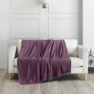 Manta para sofa Rojo Burdeos 170 x 240 cm