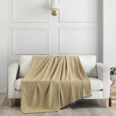 Manta para sofa Amarillo Mostaza 170 x 240 cm