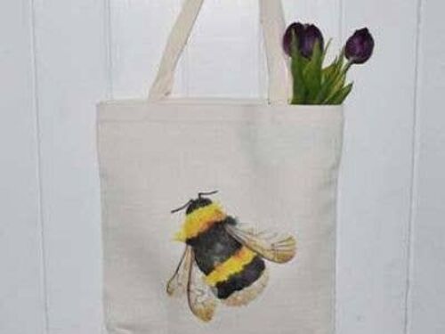 Bumble Bee Linen Tote Bag