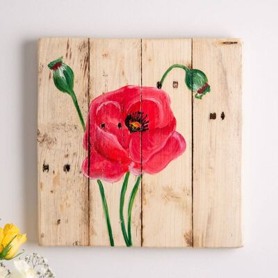 Poppy Wood Art