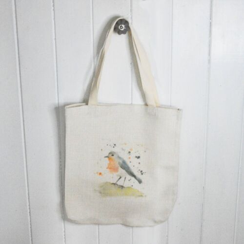 Robin Linen Tote Bag