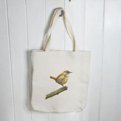 Wren Linen Tote Bag