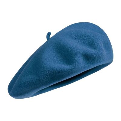Authentische Baskenmütze - Pfauenblau