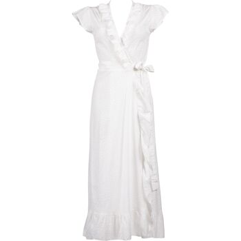 Robe Longue Tokyo T1 Broderie Off White 1