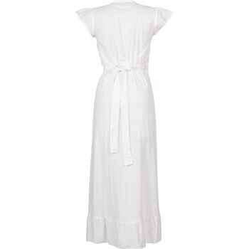 Robe Longue Tokyo T1 Broderie Off White 2