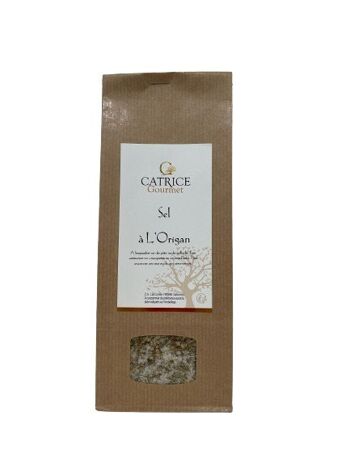 Sel à l'Origan (origan, herbes de Pce, ail) 260g Sachet kraft (36 unités) 2