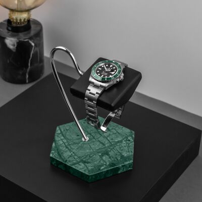 Support de montre Pearl Verde - Une montre