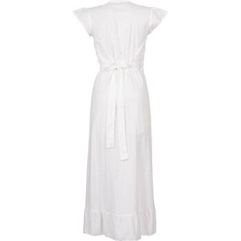 Robe Longue Tokyo T2 Broderie Off White 2