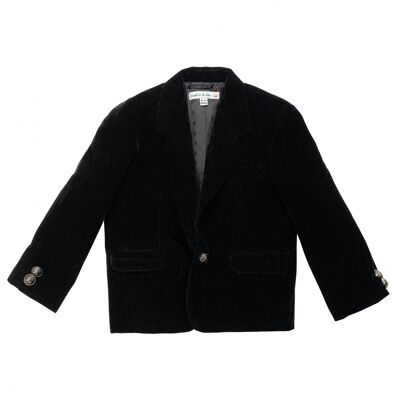 Black velvet jacket