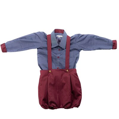 Mauve Dungaree with Matching Shirt options (SAFCBBD0200001-UK1)