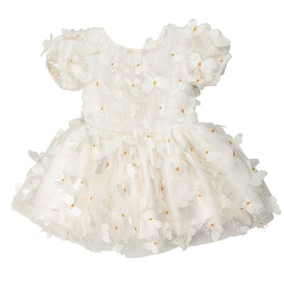 White butterfly tulle dress