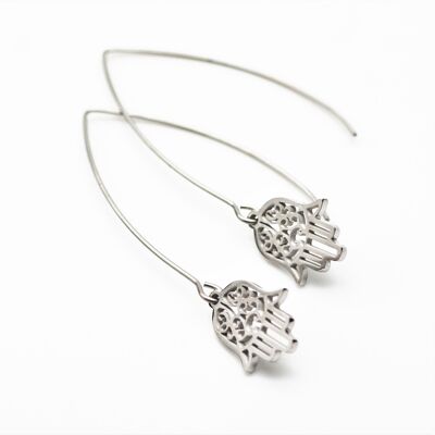 Boucles d'oreilles Stay In Your Power Wishbone - Argent