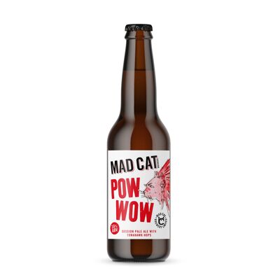 Pow Wow 3,6% Hoppy Pale Ale – Confezione da 12 bottiglie da 330 ml