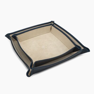 Blue Epsom Valet Tray Set