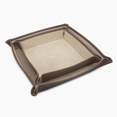 Taupe Epsom Valet Tray Set