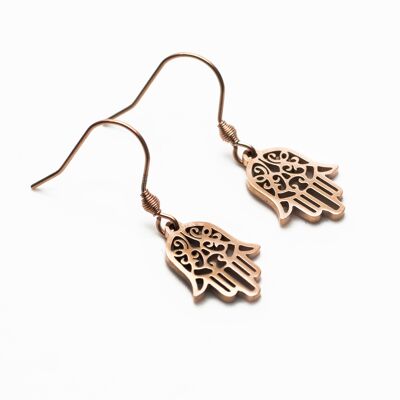 Boucles d'oreilles Stay In Your Power - Or rose