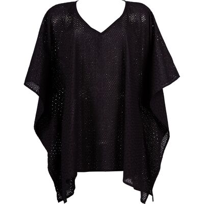 Top Butterfly Broderie Black