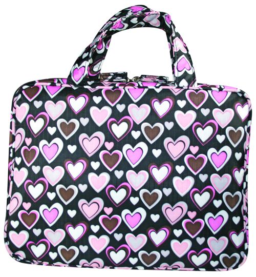 Bag Happy Hearts Black Large Hold All Kosmetiktasche Tasche