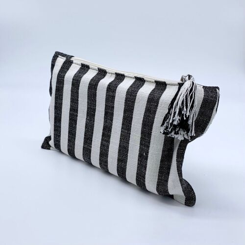 Handmade Clutch Bag Ole | Black/Ecru