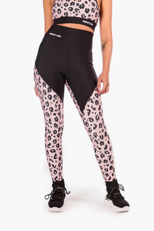 Legging High Waist Pink Jaguar