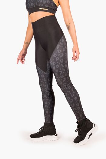 Legging Taille Haute Jaguar Noir 3