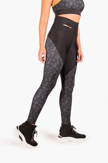 Legging Taille Haute Jaguar Noir 6