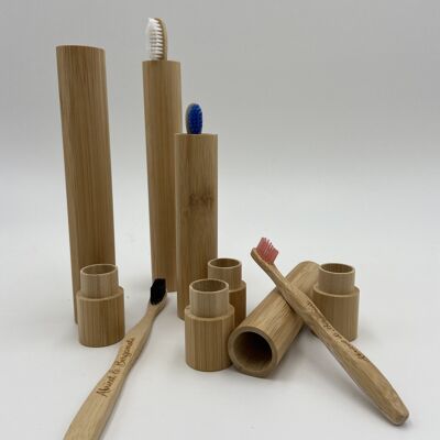 Portaspazzolino in bambù per bambini
