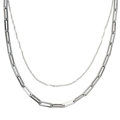 Ulianna Halskette aus silbernem Edelstahl