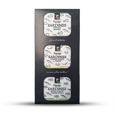 COLLECTOR TRIO OF SARDINES 3*115 grs