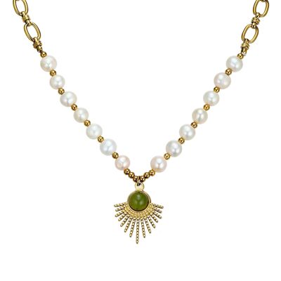 Uboro necklace in golden steel