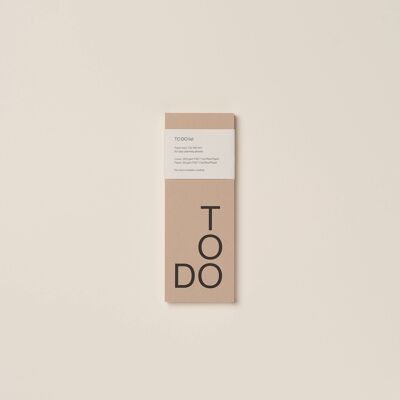 Eco-friendly daily To Do List, Task Checklist, Productivity Planner  - Taupe