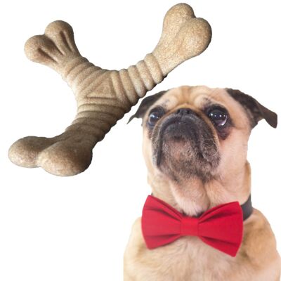 Forever Paws Bam-Bam-Bones ® Wishbone Dog Chew Toy (16x16cm)