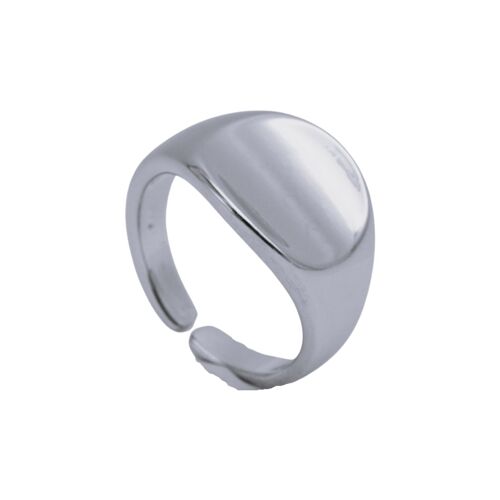 Bee Signet Ring - Silver