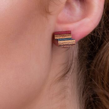 Clous d'oreilles Zig Recycled Skateboard 1