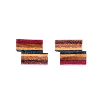 Clous d'oreilles Zig Recycled Skateboard 2