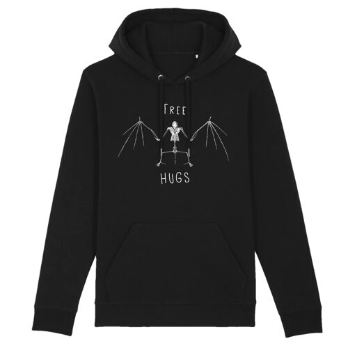 FREE HUGS Hoodie - Black